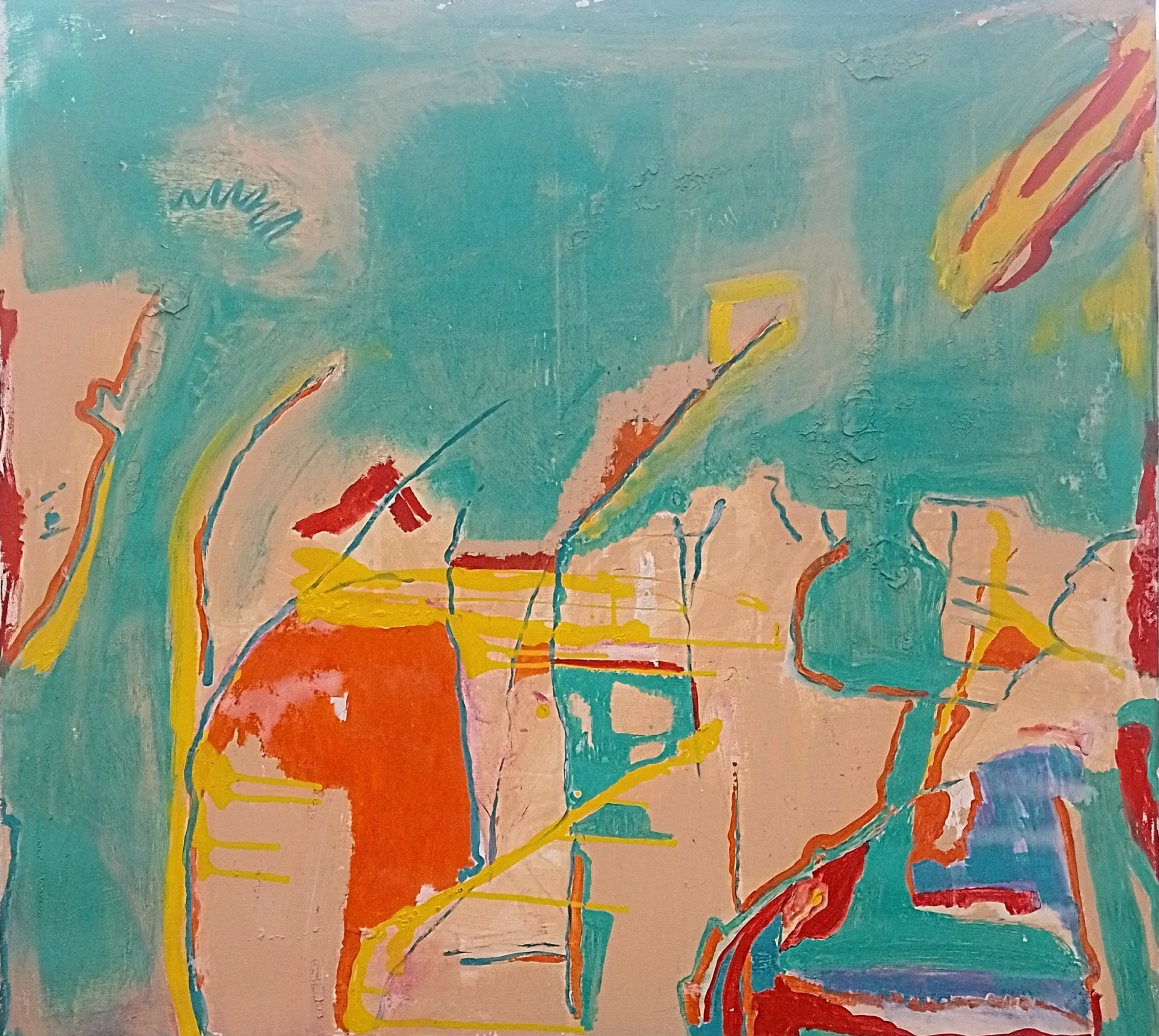 Ir a la proximidad. 110 x 100 cm. 2022