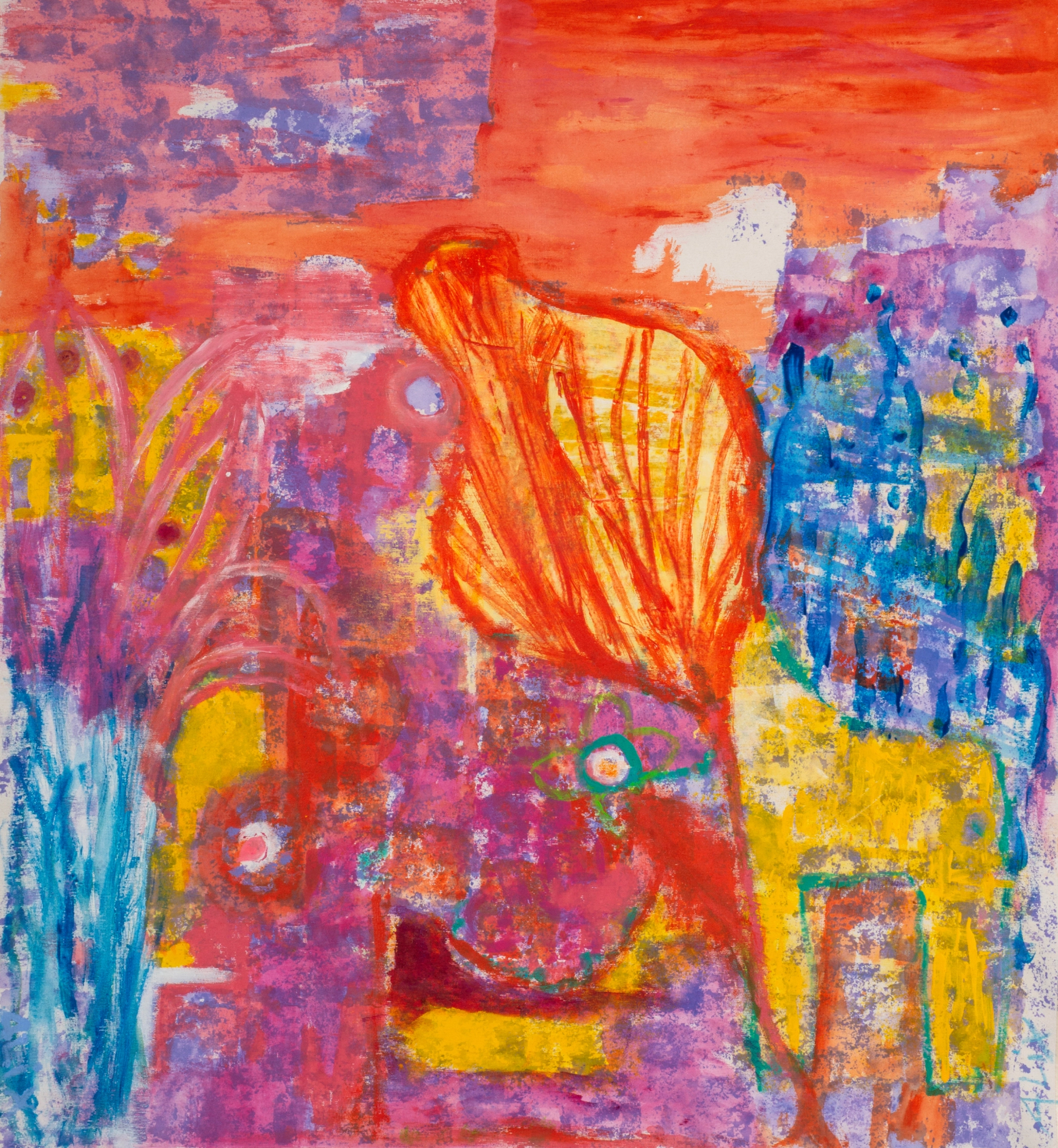 Y quién ha dicho que este se acaso un lugar para mi_ 80 x 75 cm. 2024