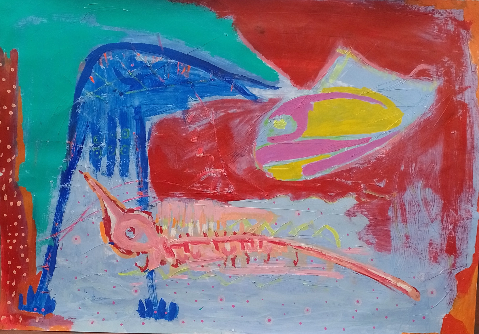 Meanwhile. 70 x 100 cm. 2023