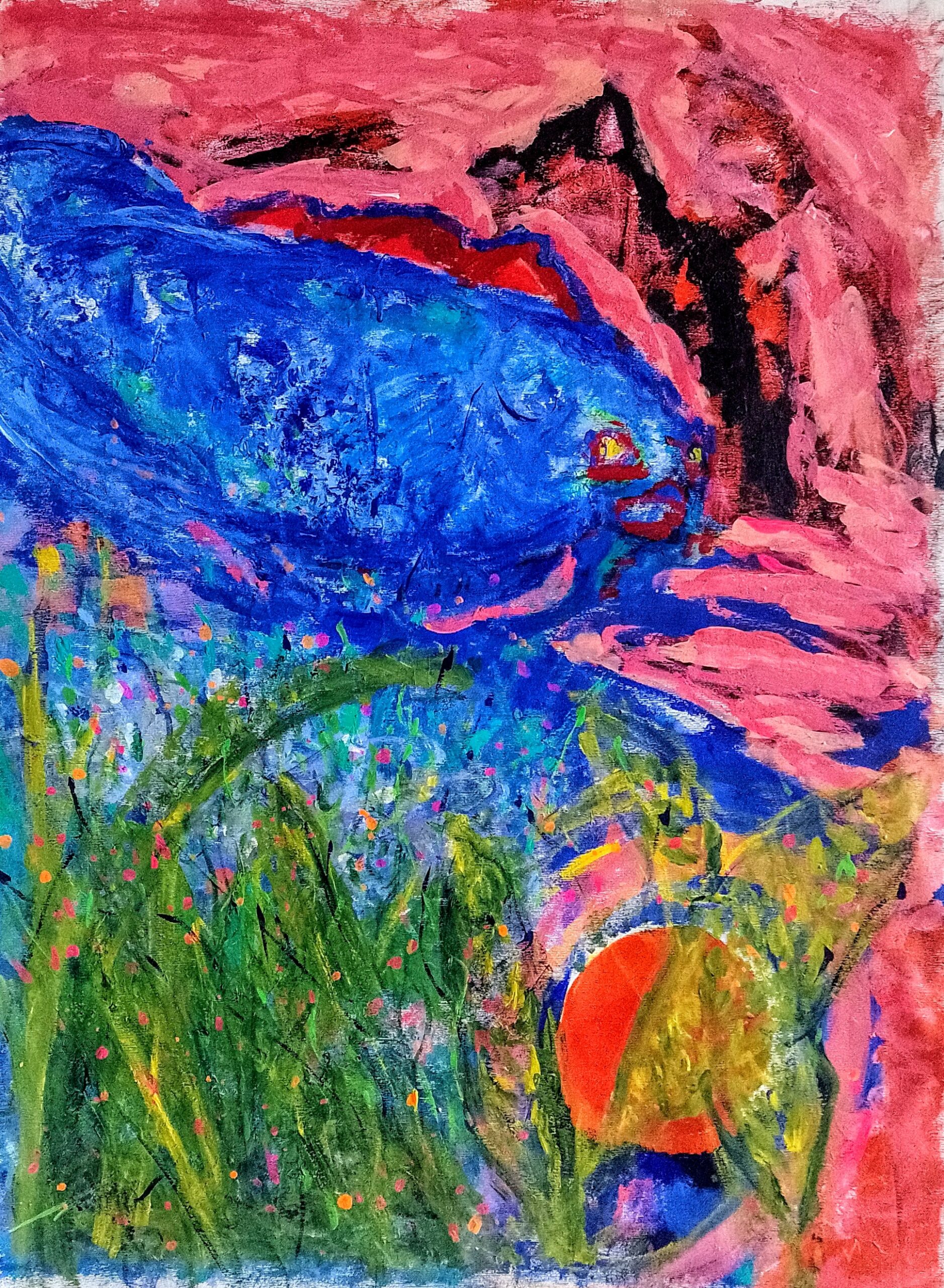 Deep Dive. 70 x 50 cm. 2024